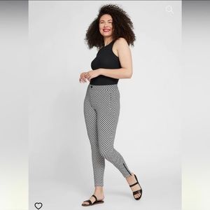 NWOT Betabrand Catstooth Skinny-Leg Cigarette Dress Yoga Pants